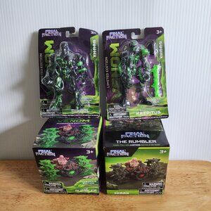 NWT Final Faction, General Diabol and Bounty Hunter Krepitus with Action Vehicle